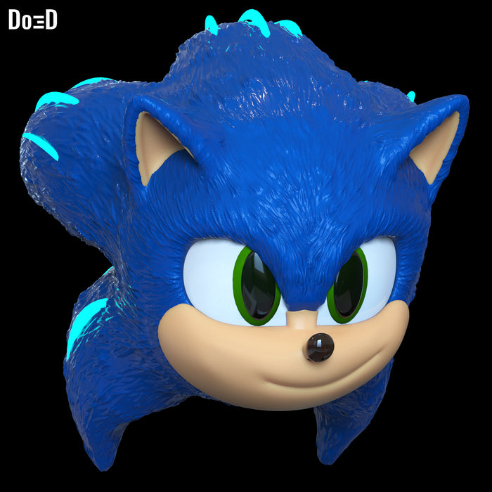 Sonic 3 Classic OG Helmet 3D Model STL File #SB31