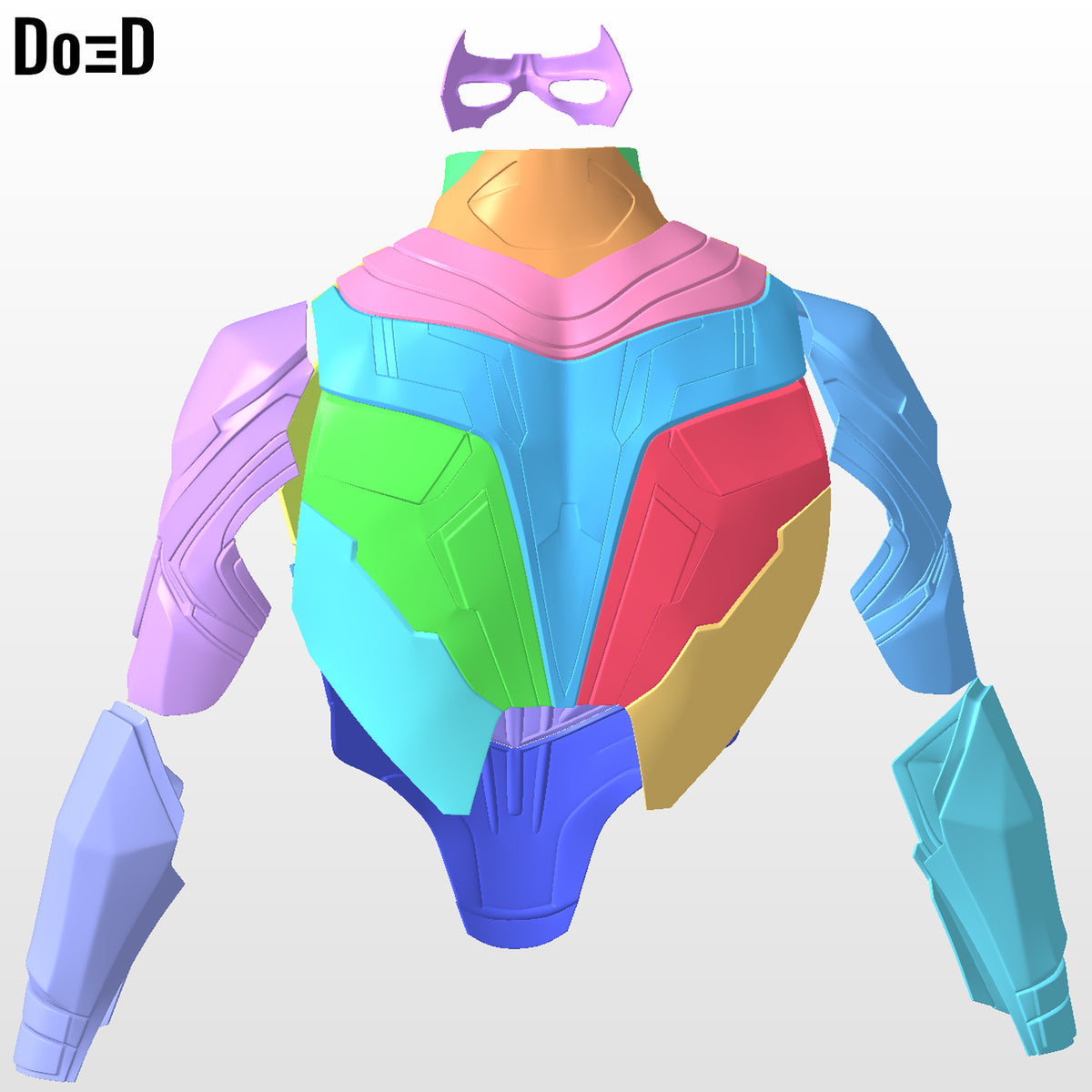 Nightwing Titans Upper Body Only | 3D Printable Model #NT4