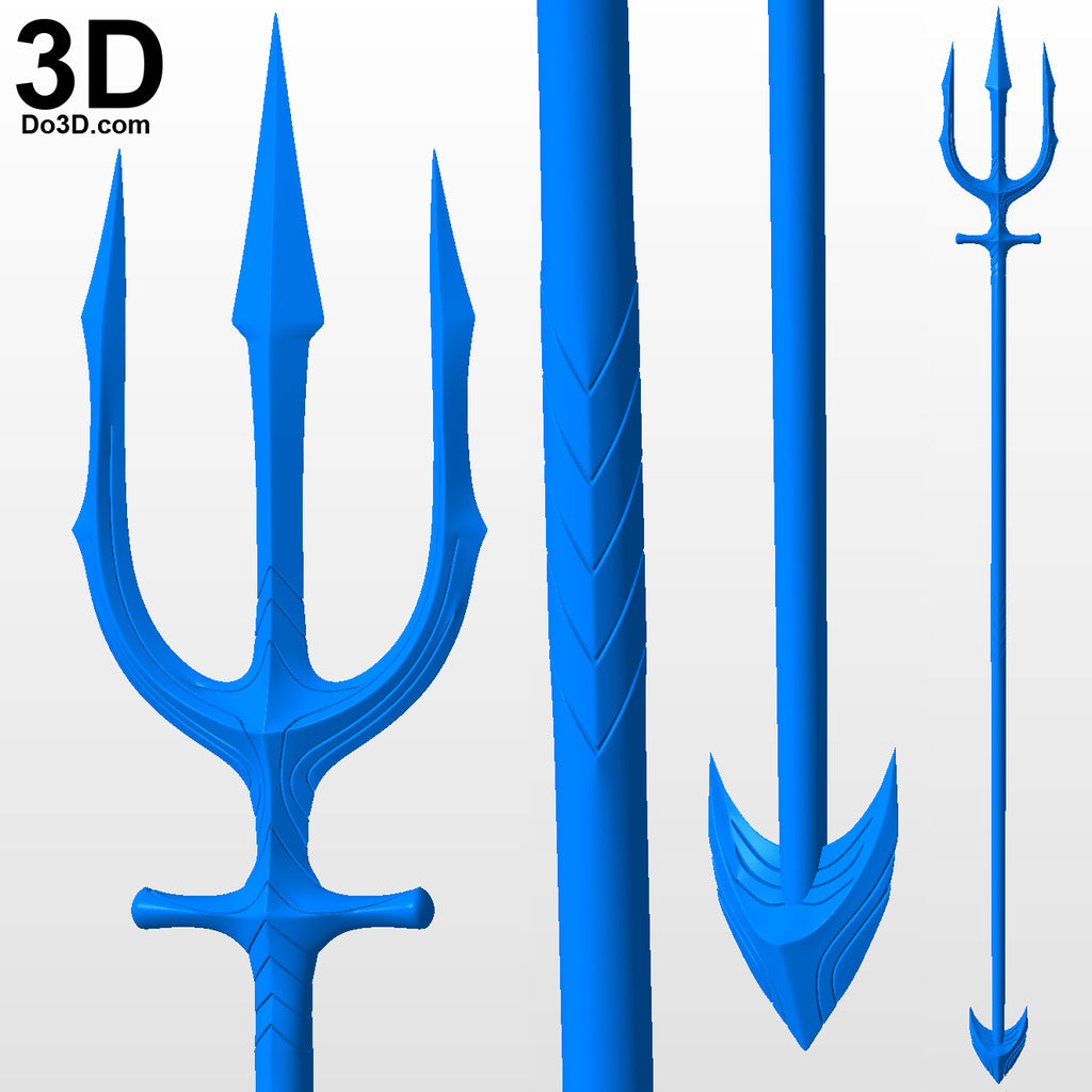 Aquaman 2018 set with Trident | 3D Printable Model Print STL File #5164