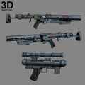 Imperial Death Trooper Gun Blaster Rifle Pistol E-11 |3D Printable Model #1523