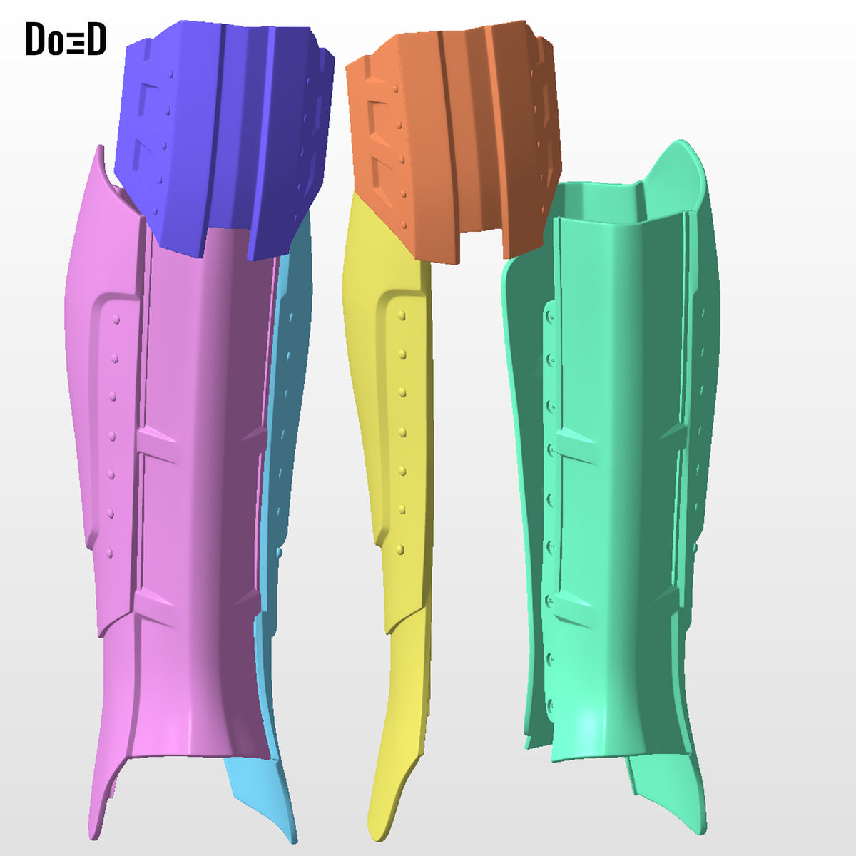 Doctor Doom Knee & Shin Armors SDCC 2026 Doomsday 3D Printable Model STL #DSK355
