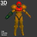Samus Aran Full Body Armor + Helmet Metroid Varia Suit, 3D Printable Model #3081