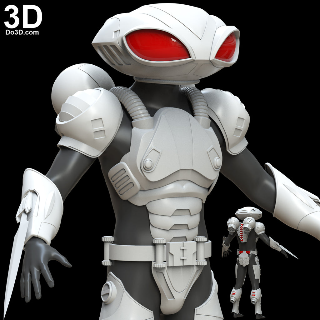 Black Manta Helmet and Armor from Aquaman 2018 | 3D Model Project #4957
