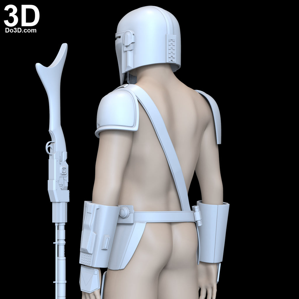 Mandalorian Original Base Armor Set | 3D Model Project #6202