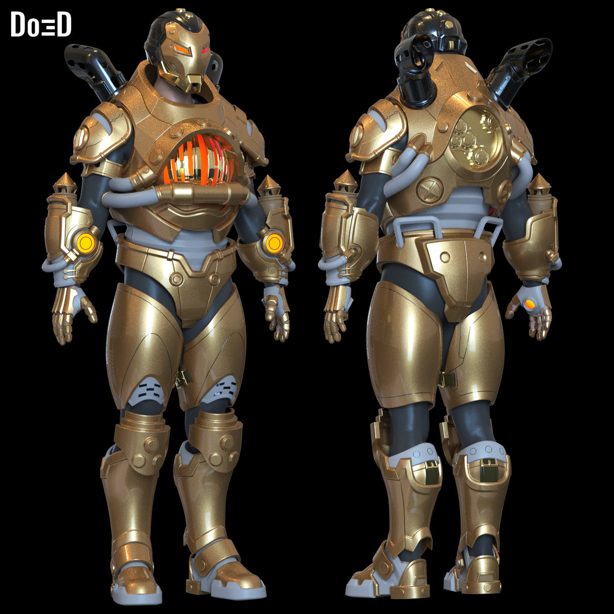 Iron Man Steampunk Armor | 3D Printable Model #SP11