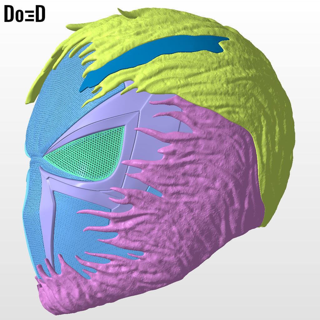 Venomized Spider-man 2099 Helmet Venom STL 3D Printable Model STL #VS2099
