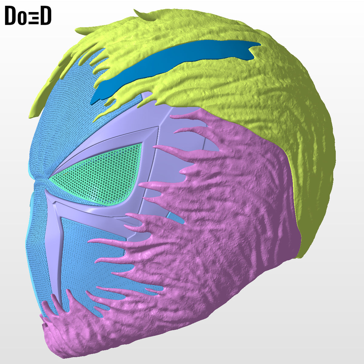 Venomized Spider-man 2099 Helmet Venom STL 3D Printable Model STL #VS2099