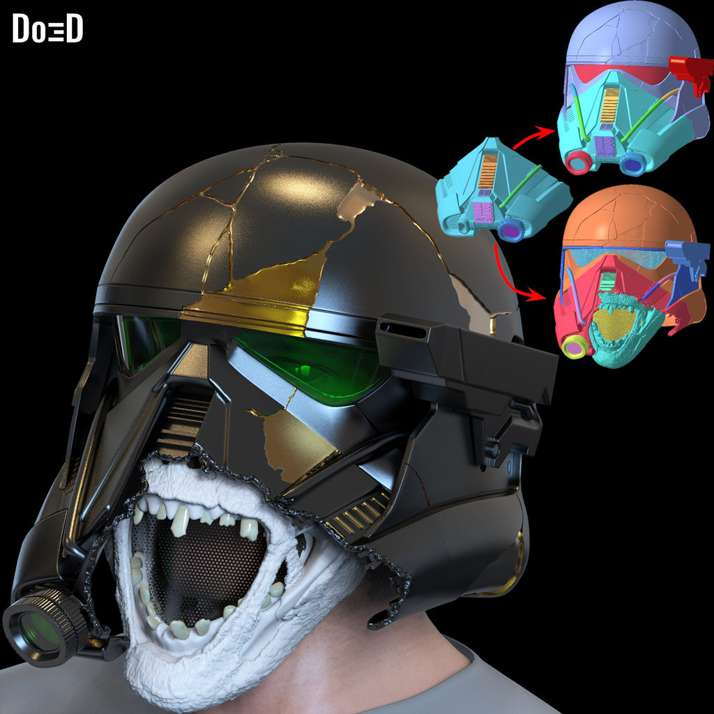 Battle Damaged Death Trooper Ahsoka | 3D Printable Model STl #ZT42