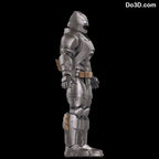 Armored Batsuit Batman v Superman BVS DOJ Helmet + Armor, 3D Printable Model #44