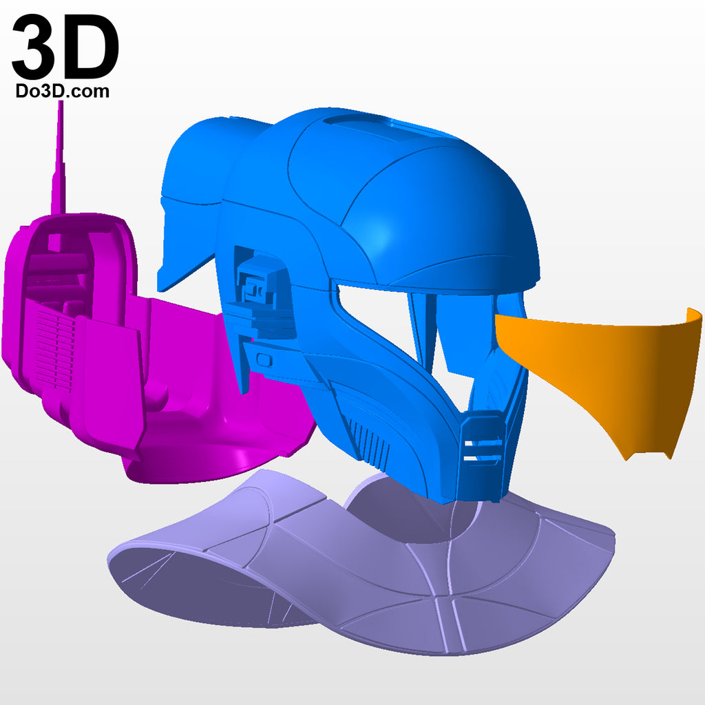 Zorii Bliss Helmet and Neck Armor Star Wars | 3D Print Model Project #6412