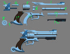 McCree Peacekeeper Revolver Pistol Gun | 3D Printable Model STL #810