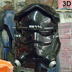 Tie Pilot Helmet from Star Wars VII: The Force Awakens  | 3D Printable Model #34