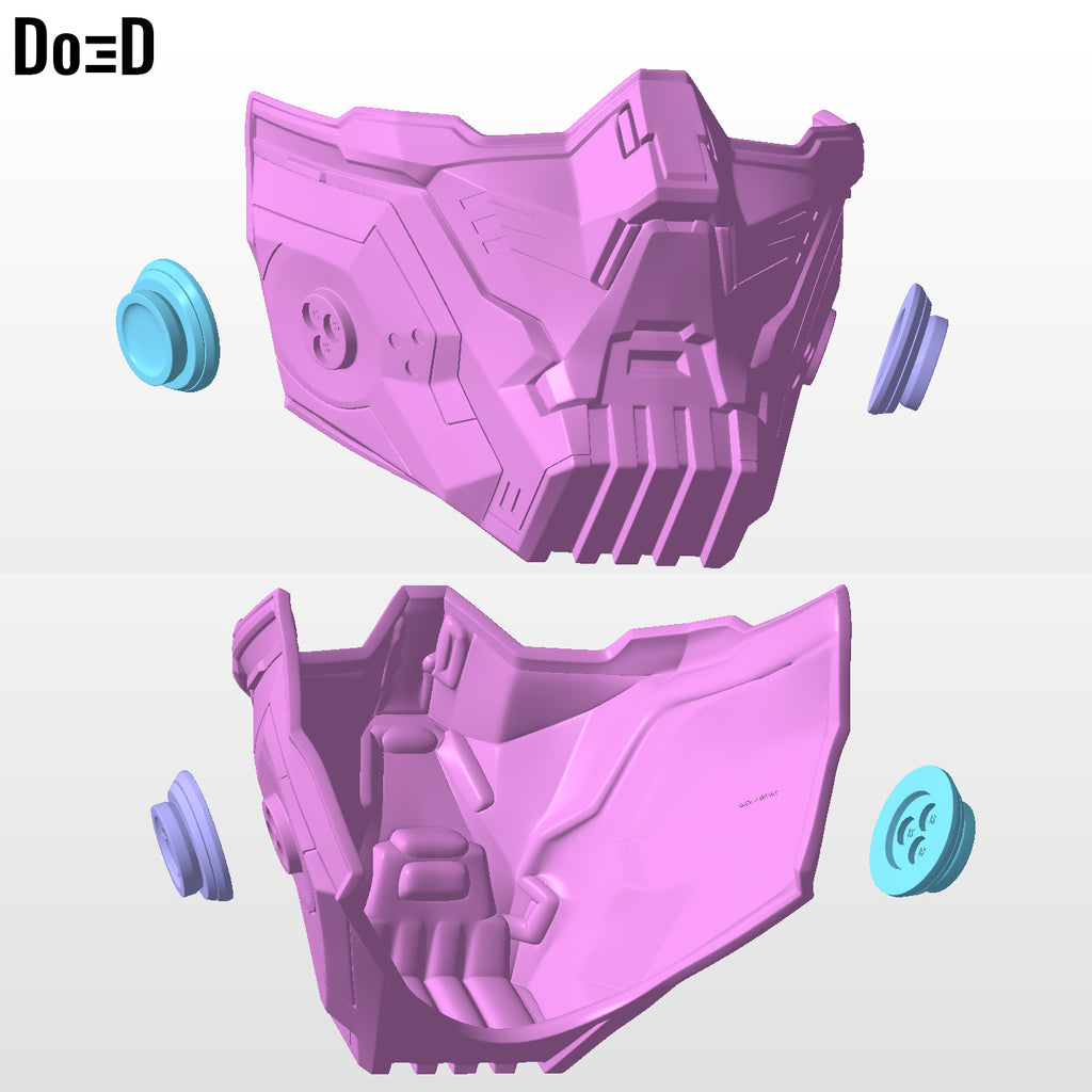 Winter Soldier Rivals Mask Bucky's  Mouth Cover | 3D Printable Model STL #B55W