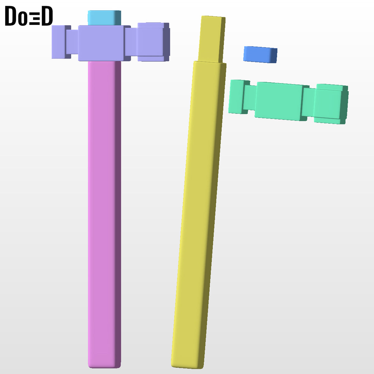 Crafting Hammer Minecraft Movie | 3D Printable Model STL File #CH13