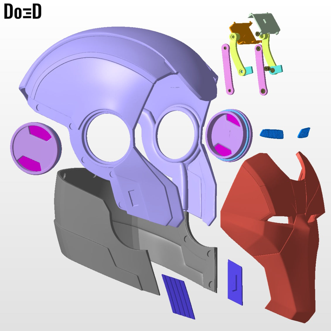 Armorized Deadpool Warriors Iron Man Helmet | 3D Printable Model #AR20