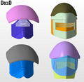 Elite Praetorian Royal Guard Star Wars Helmets Only | 3D Model Project #H3833