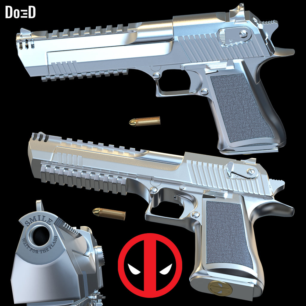 Deadpool Gun Weapon Desert Eagle Pistol Weapon Prop | 3D Printable Model #DG33