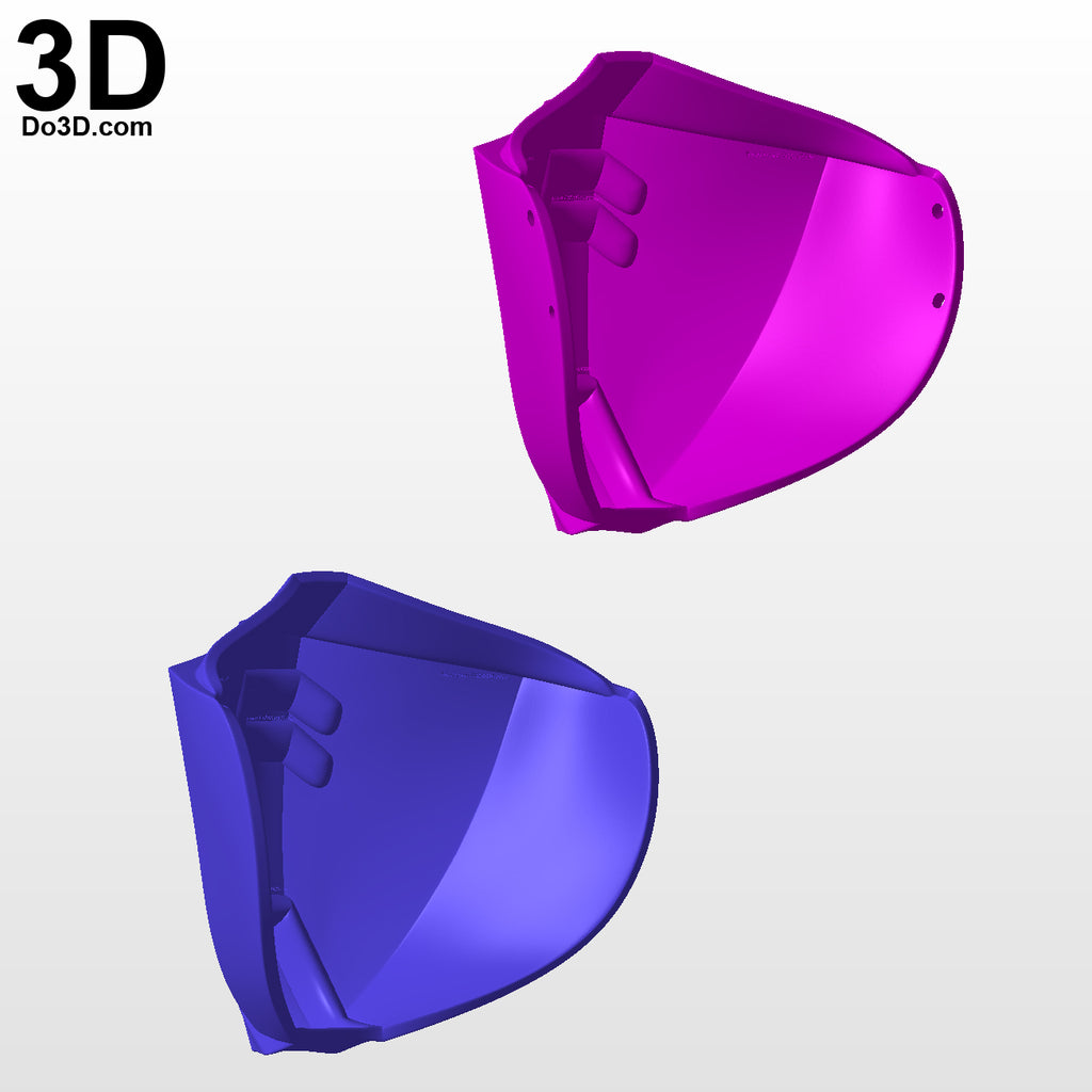 RX-0 Unicorn Gundam Style Face Mask Covering | 3D Printable Model #F6