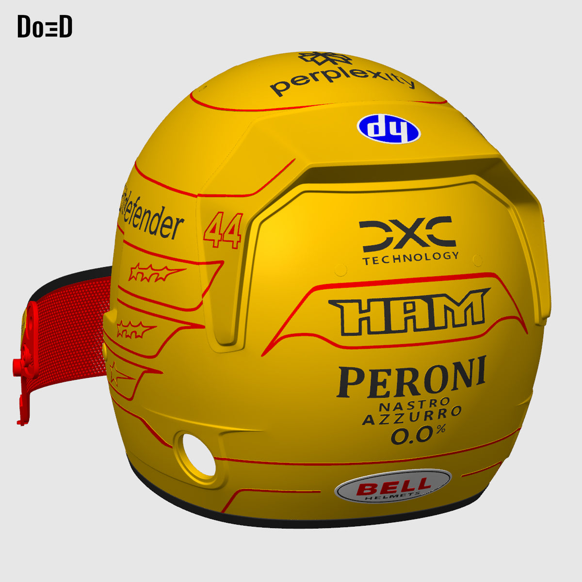 Lewis Hamilton 2026 Helmet F1 Racer Ferrari Bell Formula 1 3D Printable Model #F