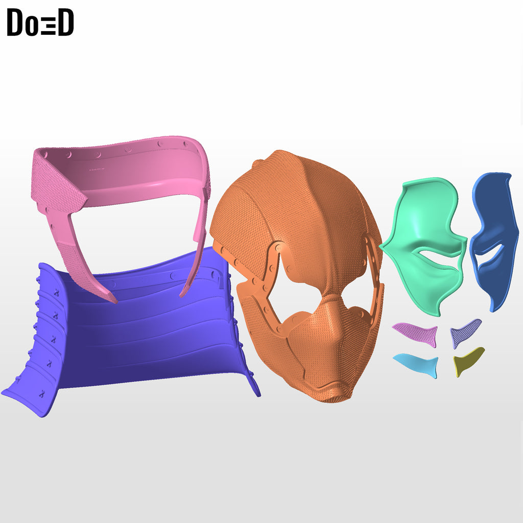 Samurai Deadpool Variant helmet | 3D printable model file #SD371