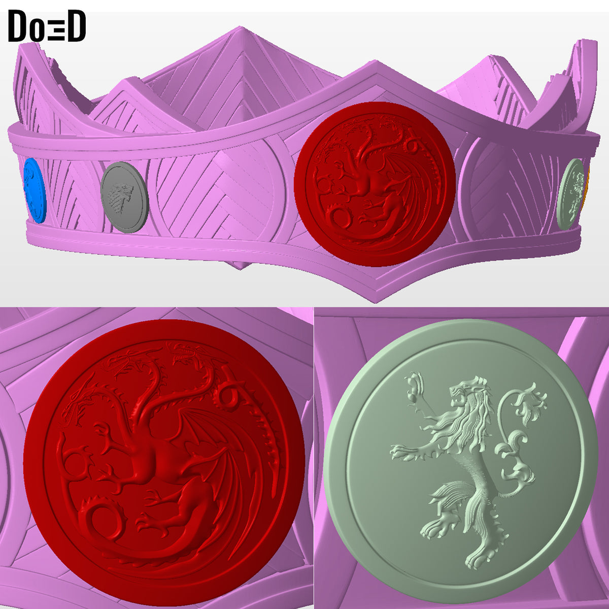 Rhaenyra Targaryen Crown King Viserys House of the Dragon 3D Printable Model #R6