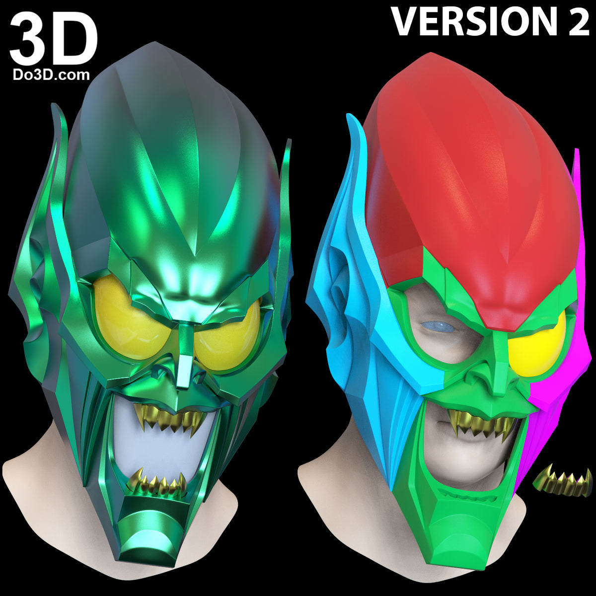 Green Goblin Helmet Mask Spider-Man | 3D Printable Model Print File STL #688