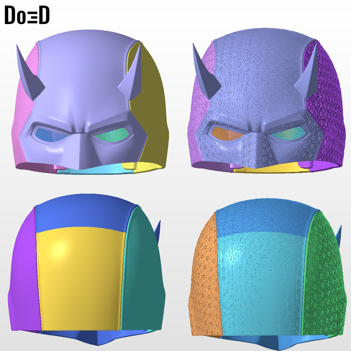 Elektra Daredevil Female Helmet | 3D Printable Model Print File STL #ED92