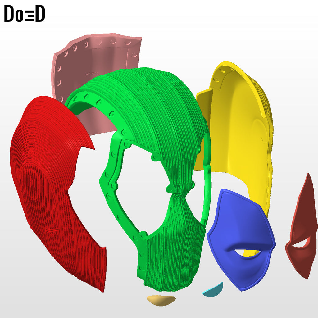 Deadpool DEX Do3D Variant helmet | 3D printable model file #DZ691