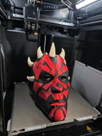 3D Printed Darth Maul Helmet – Ready to Wear – Magnetic Back Panel – Custom Size Available – Star Wars Cosplay Mask
