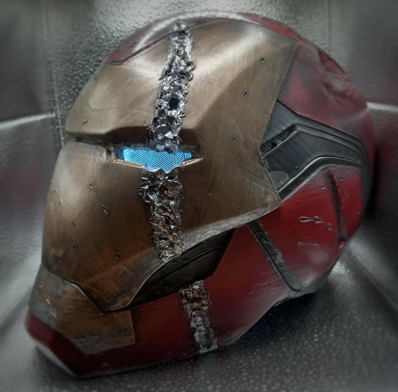 Iron Man Mark 85 Battle Damaged Wearable Helmet Cosplay (3D Printed)