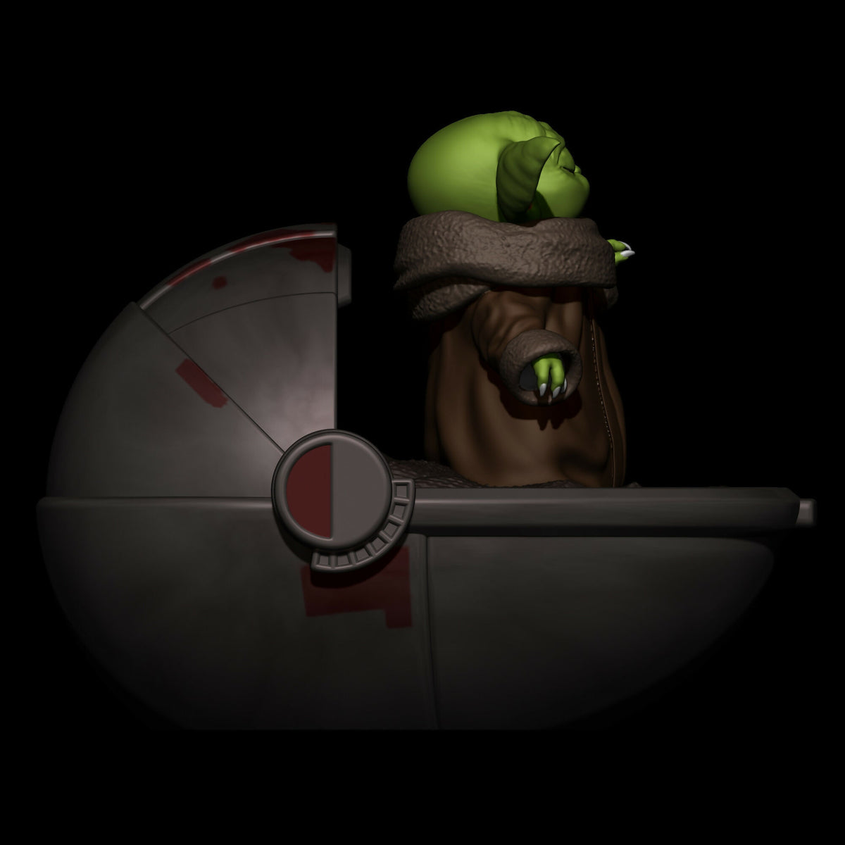 GROGU BABY YODA – THE MANDALORIAN STL 3D PRINT MODEL