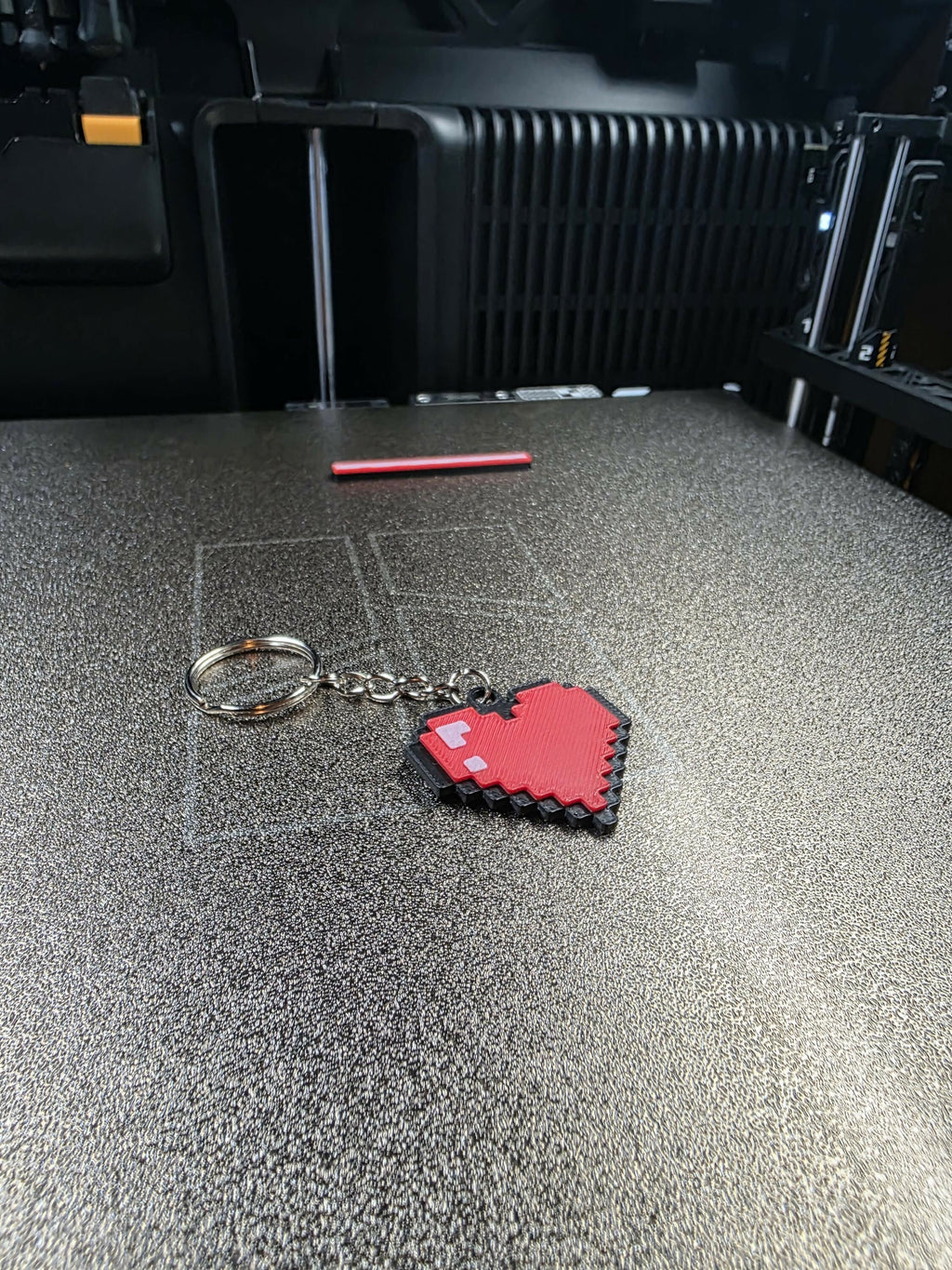 Minecraft Heart Keychain