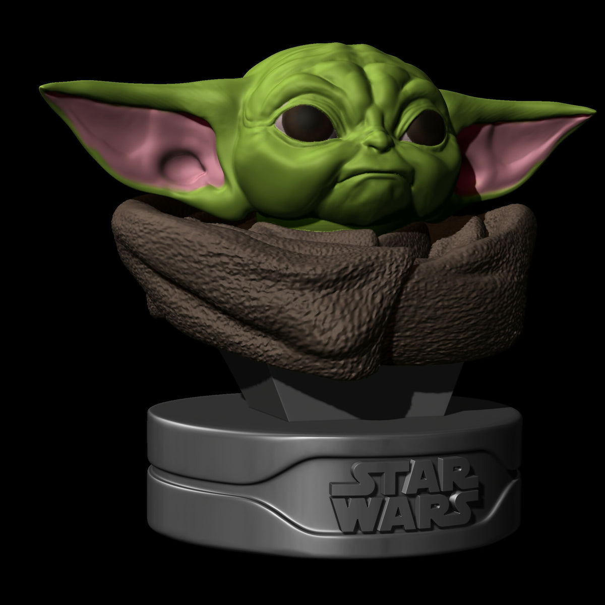 GROGU BABY YODA – THE MANDALORIAN STL 3D PRINT MODEL