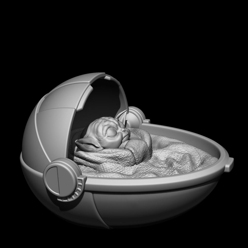GROGU BABY YODA – THE MANDALORIAN STL 3D PRINT MODEL