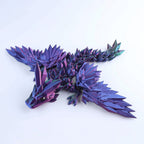 3D Printed Crystal Wing Baby Dragon Fidget Toy – Articulated Fantasy Desk Toy Gift