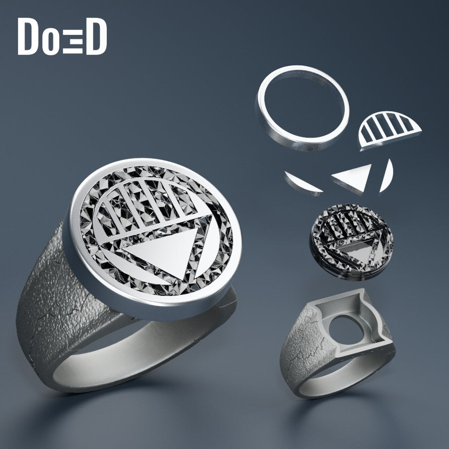 Black Lantern Ring Death 3D Printable Model Print STL File #BKLR325