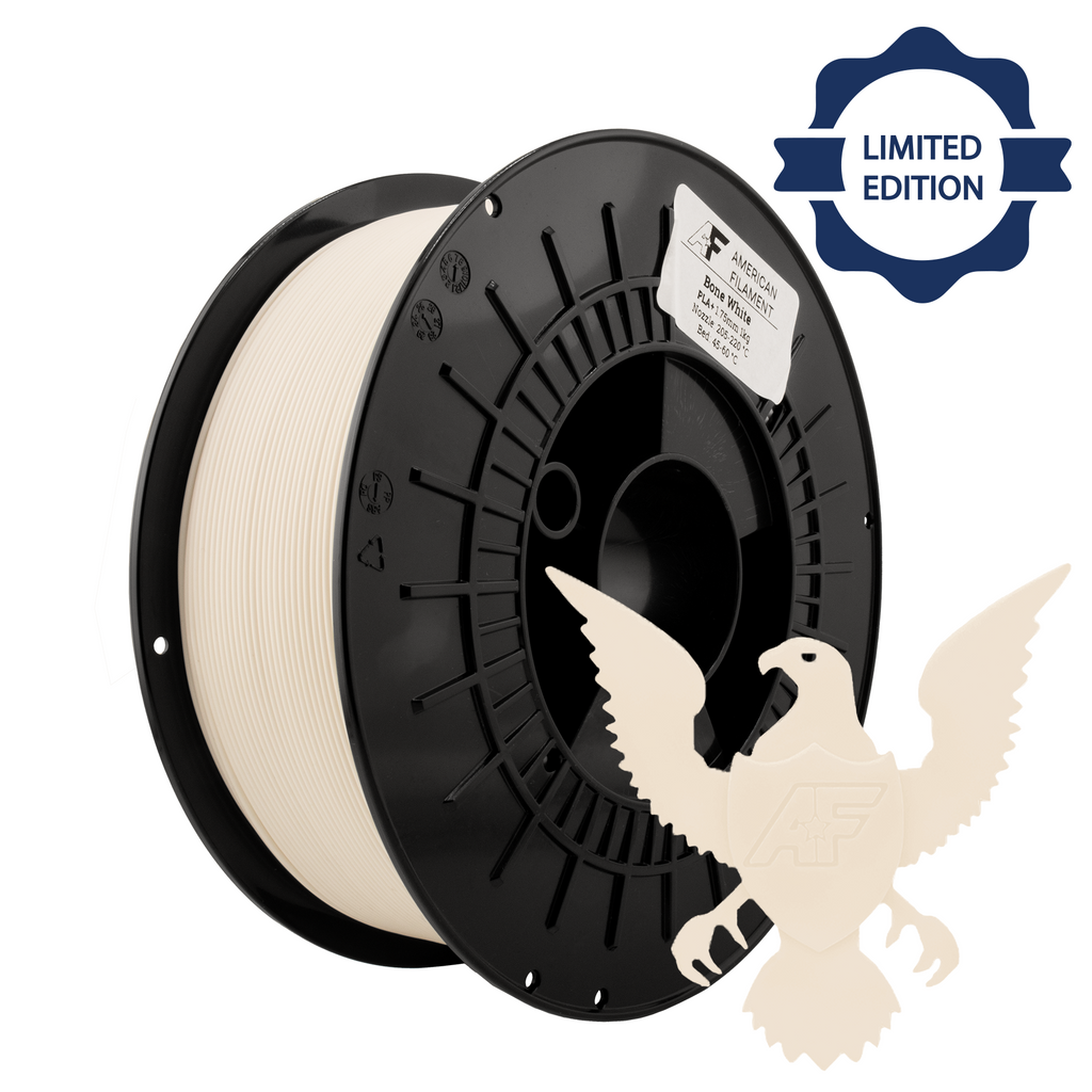 Bone White AF 1.75mm PLA+ Filament Made in the USA!