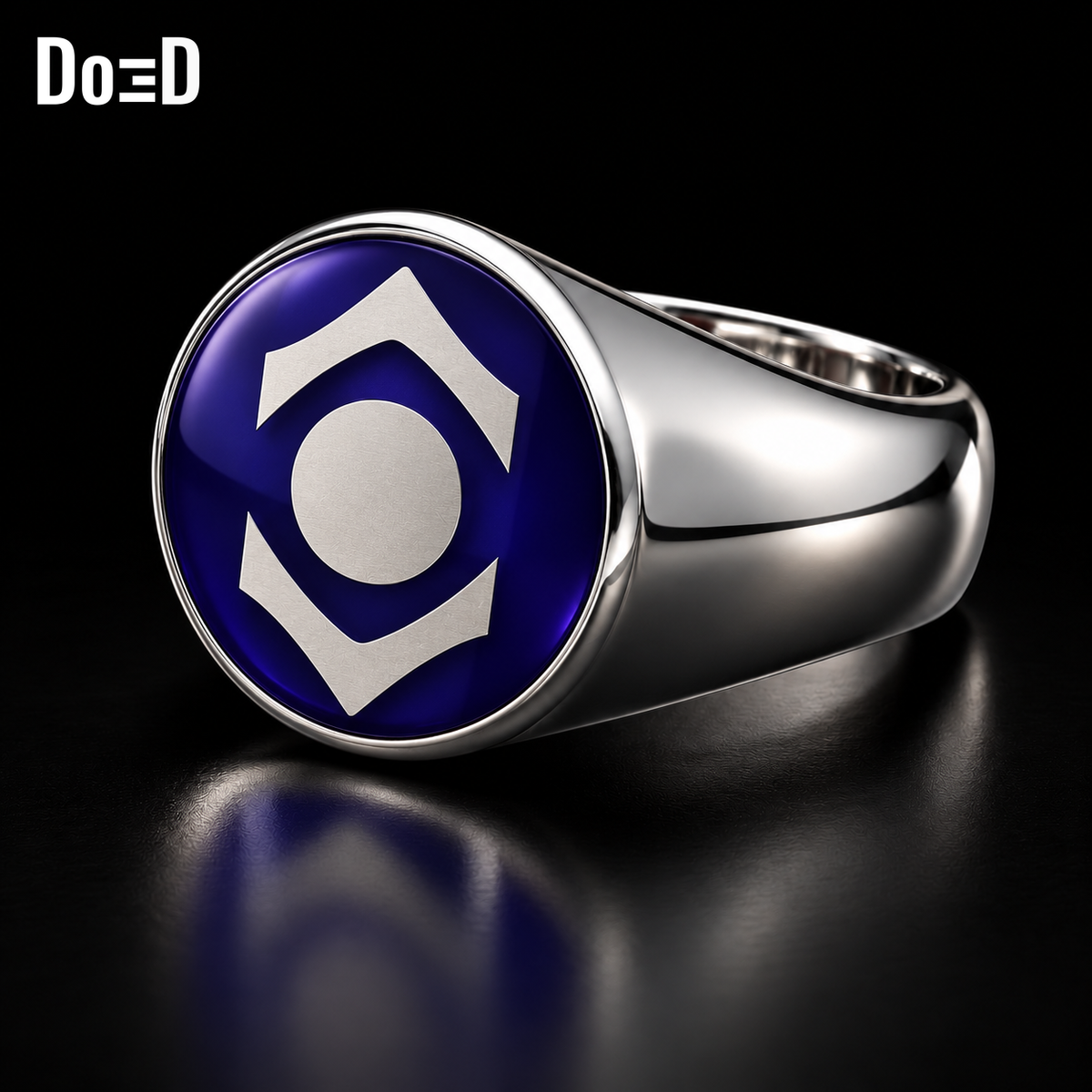 Indigo Lantern Ring Classic | 3D Printable Model Print File STL #ILC22