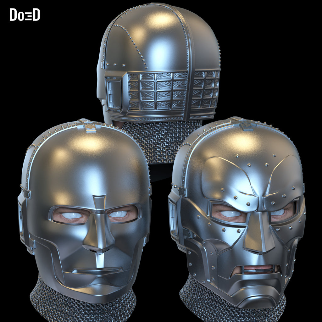 Doctor Doom 2 in 1 Helmet SDCC D23 Fantastic Four Mid Credit Mask 3D Model #DD21