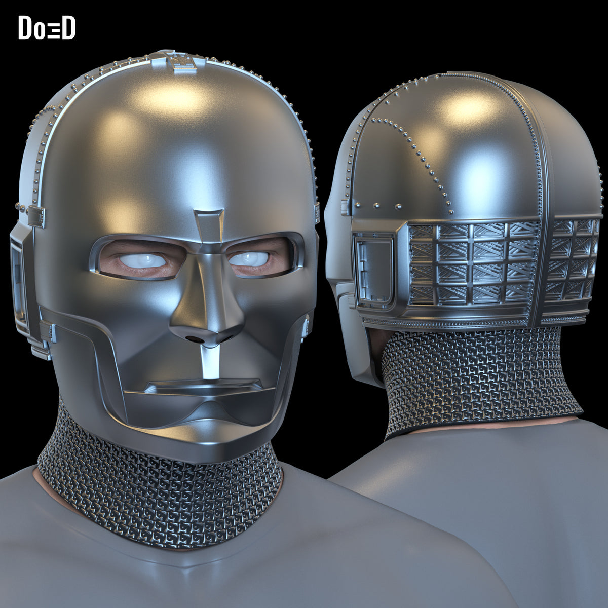 Doctor Doom 2 in 1 Helmet SDCC D23 Fantastic Four Mid Credit Mask 3D Model #DD21
