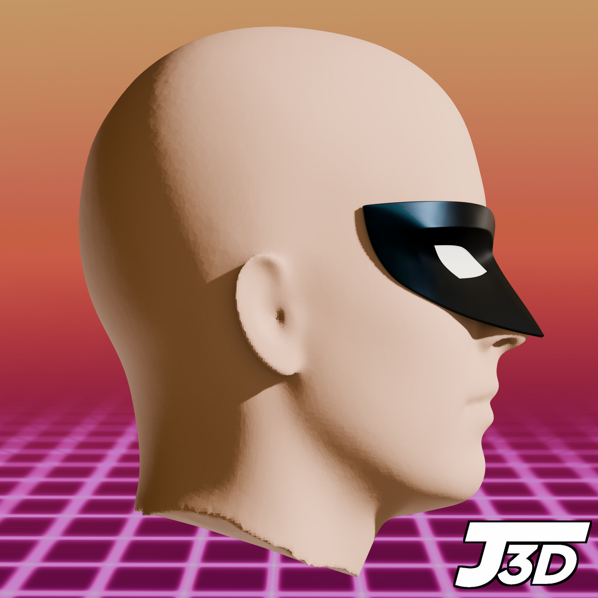 Nightwing (Batman: the Animated Series) Mask - 3D Printable Model