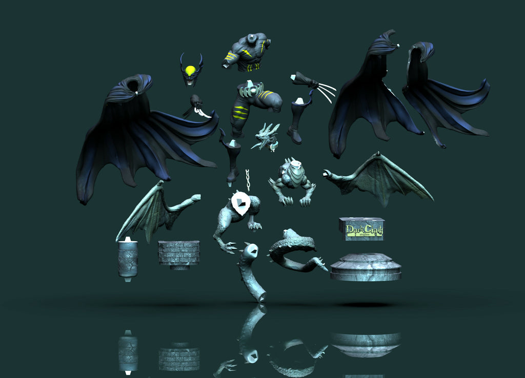 DARK CLAW — AMALGAM COMICS 3D PRINTABLE MODEL STL