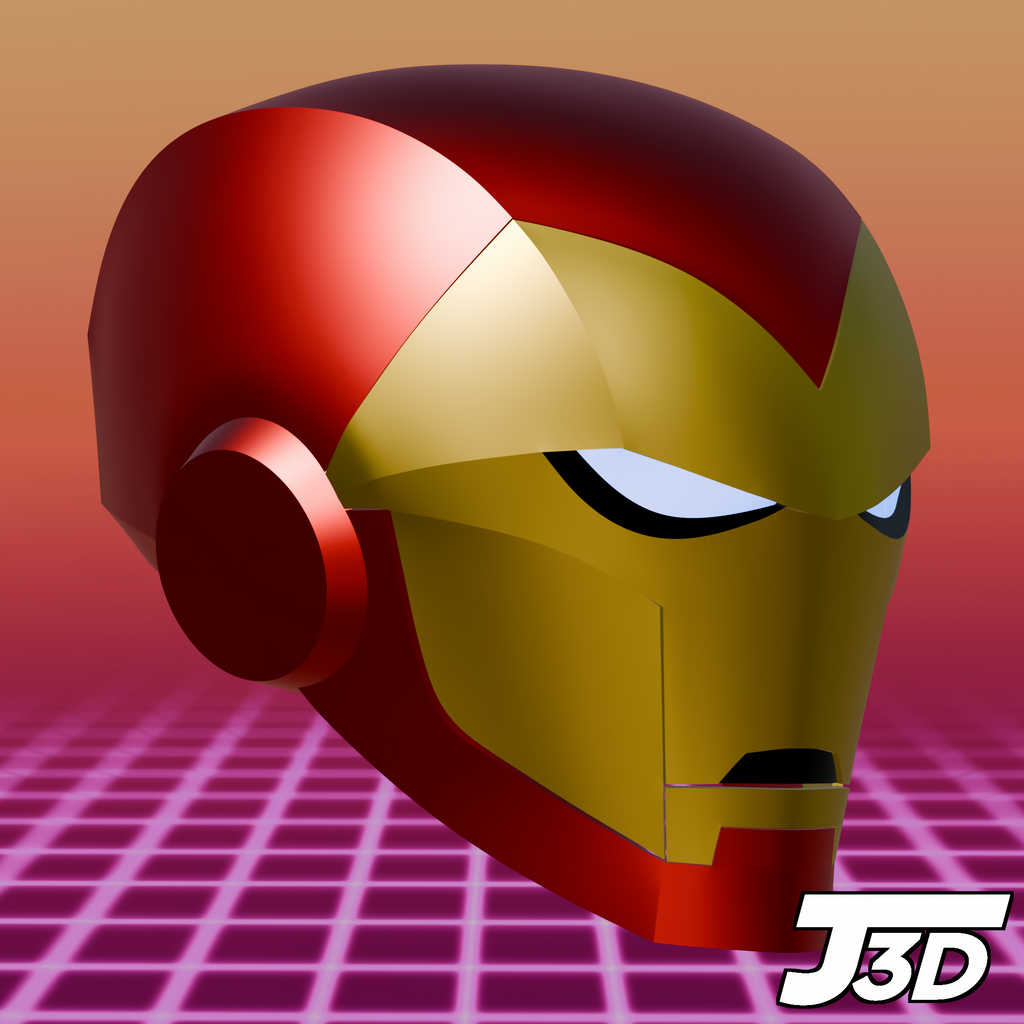 Iron Man (Avengers: Earth's Mightiest Heroes) Helmet - 3D Printable Model
