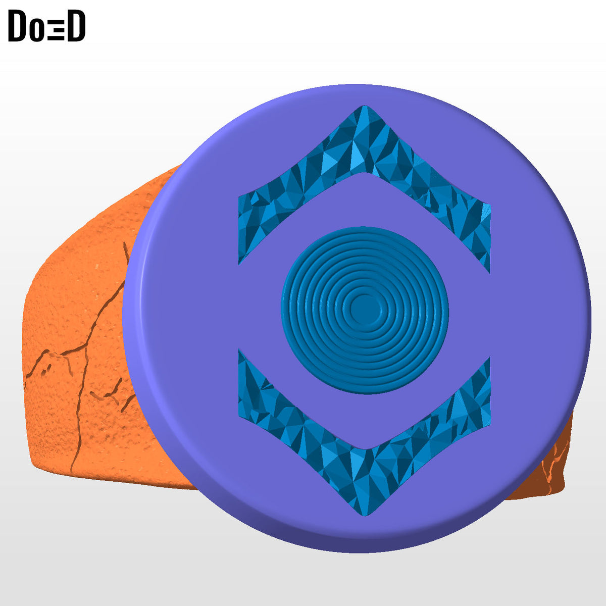 Indigo Lantern Ring Compassion 3D Printable Model Print STL File #ILR325