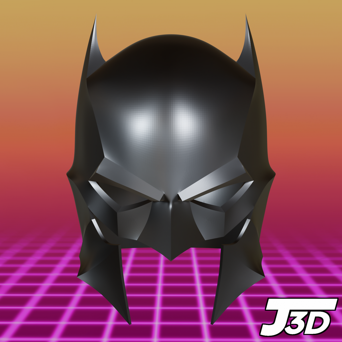 Dark Knights of Steel Batman Helmet - 3D Printable Model