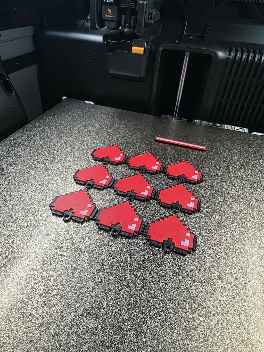 Minecraft Heart Keychain