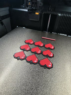 Minecraft Heart Keychain