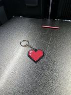 Minecraft Heart Keychain