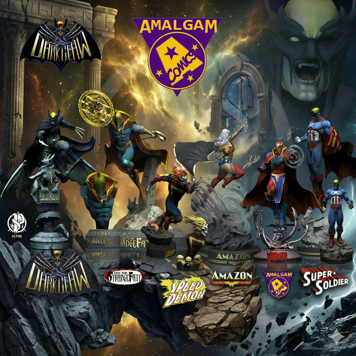 DARK CLAW — AMALGAM COMICS 3D PRINTABLE MODEL STL
