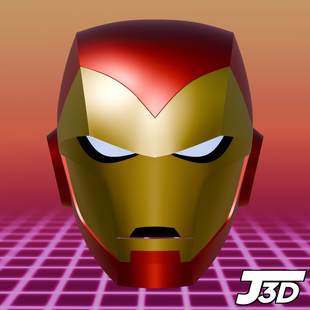 Iron Man (Avengers: Earth's Mightiest Heroes) Helmet - 3D Printable Model